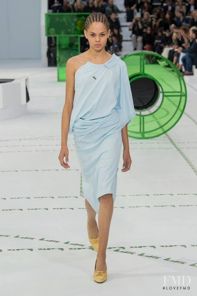 Hiandra Martinez featured in  the Lacoste fashion show for Spring/Summer 2018