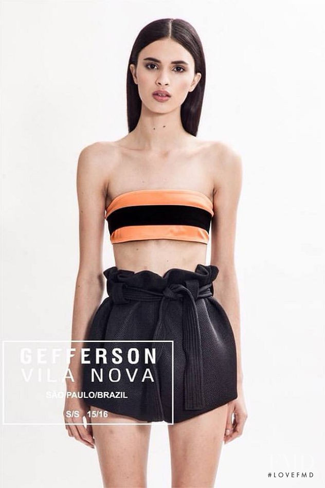 Aira Ferreira featured in  the Gefferson Vila Nova lookbook for Spring/Summer 2015
