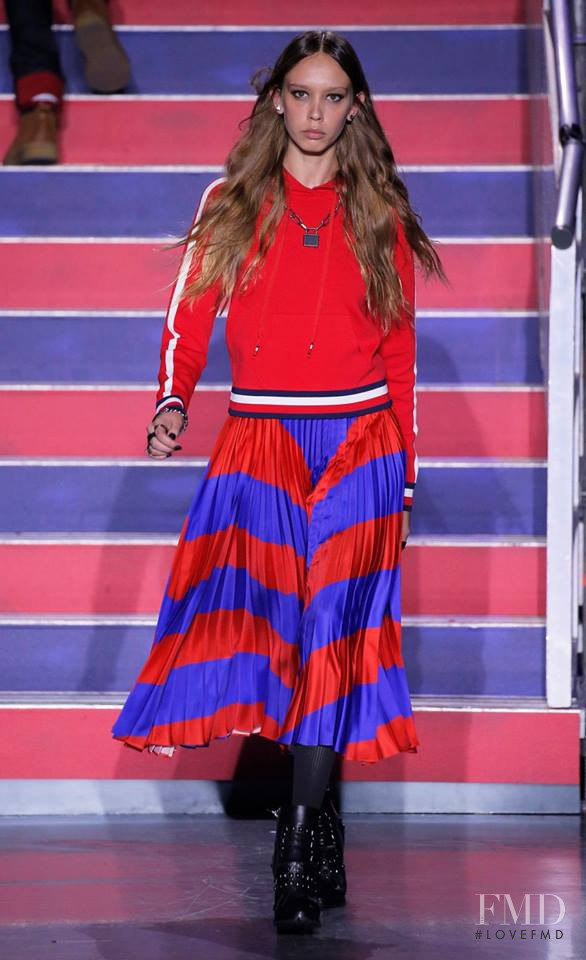 Moira Berntz featured in  the Tommy Hilfiger fashion show for Autumn/Winter 2017