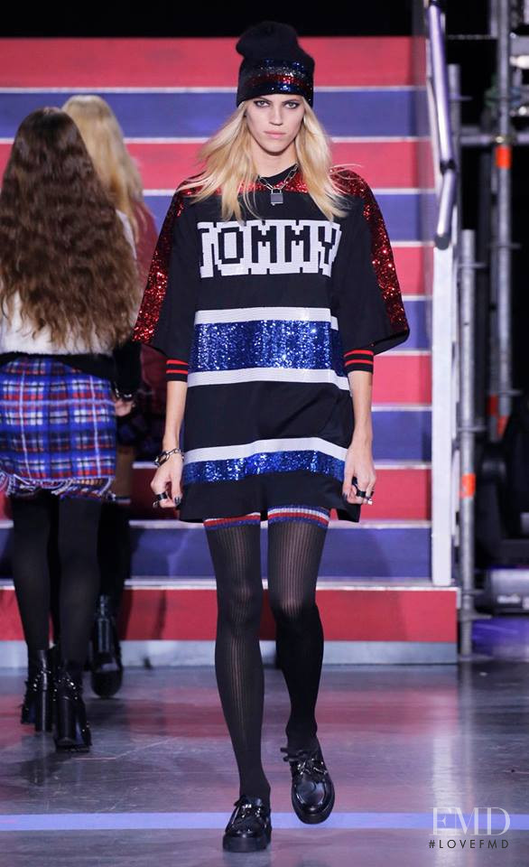 Devon Windsor featured in  the Tommy Hilfiger fashion show for Autumn/Winter 2017