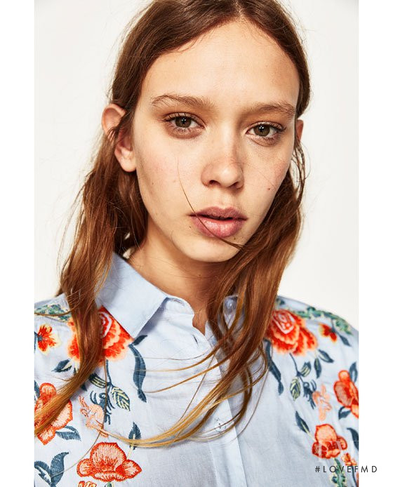Moira Berntz featured in  the Zara lookbook for Summer 2017