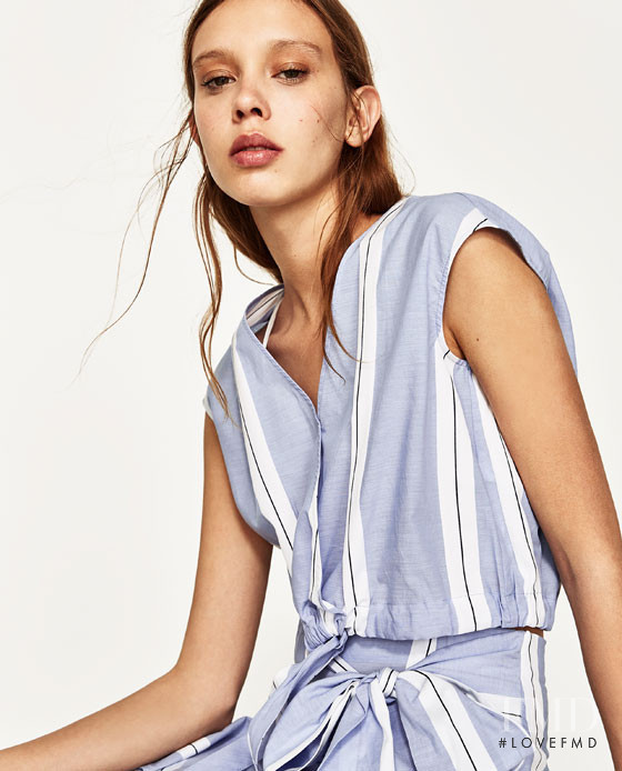 Moira Berntz featured in  the Zara lookbook for Summer 2017