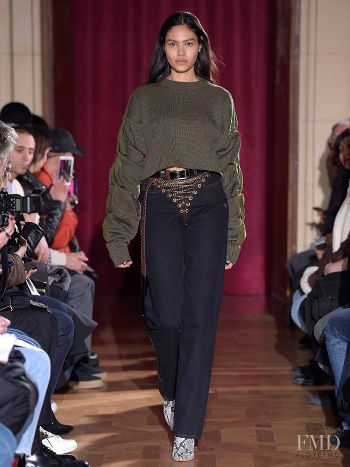 Cindy Gradilla featured in  the Y/Project fashion show for Autumn/Winter 2017