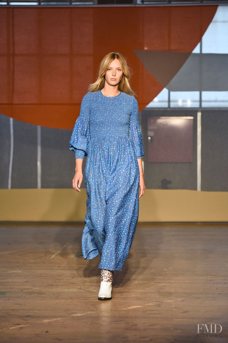 Ulrikke Hoyer featured in  the Ganni fashion show for Spring/Summer 2018