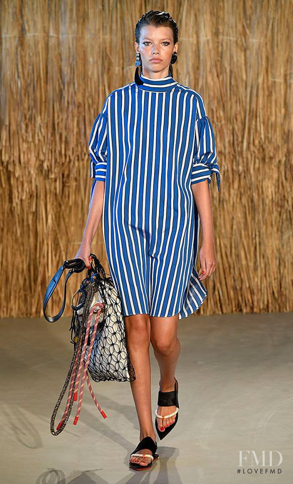 Mathilde Henning featured in  the By Malene Birger fashion show for Spring/Summer 2018