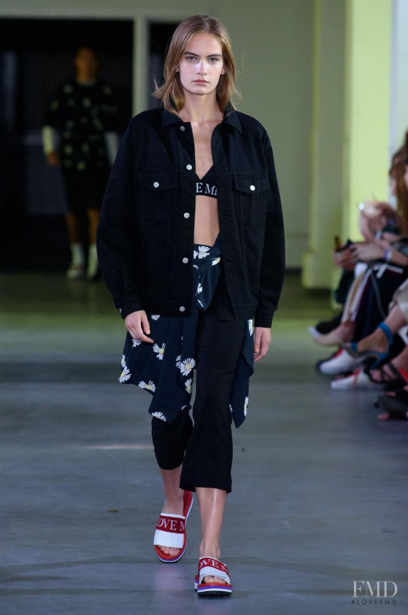 Nina Marker featured in  the Holzweiler fashion show for Spring/Summer 2018