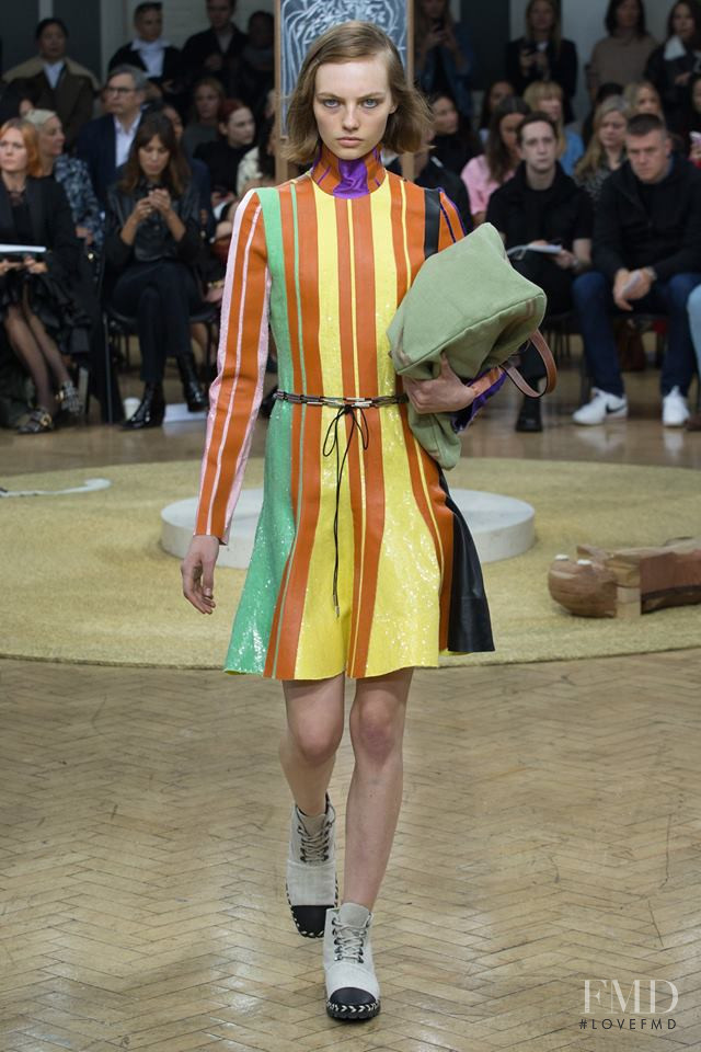 Fran Summers featured in  the J.W. Anderson fashion show for Spring/Summer 2018