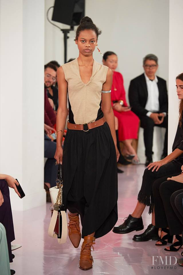 Aaliyah Hydes featured in  the Chloe fashion show for Spring/Summer 2018