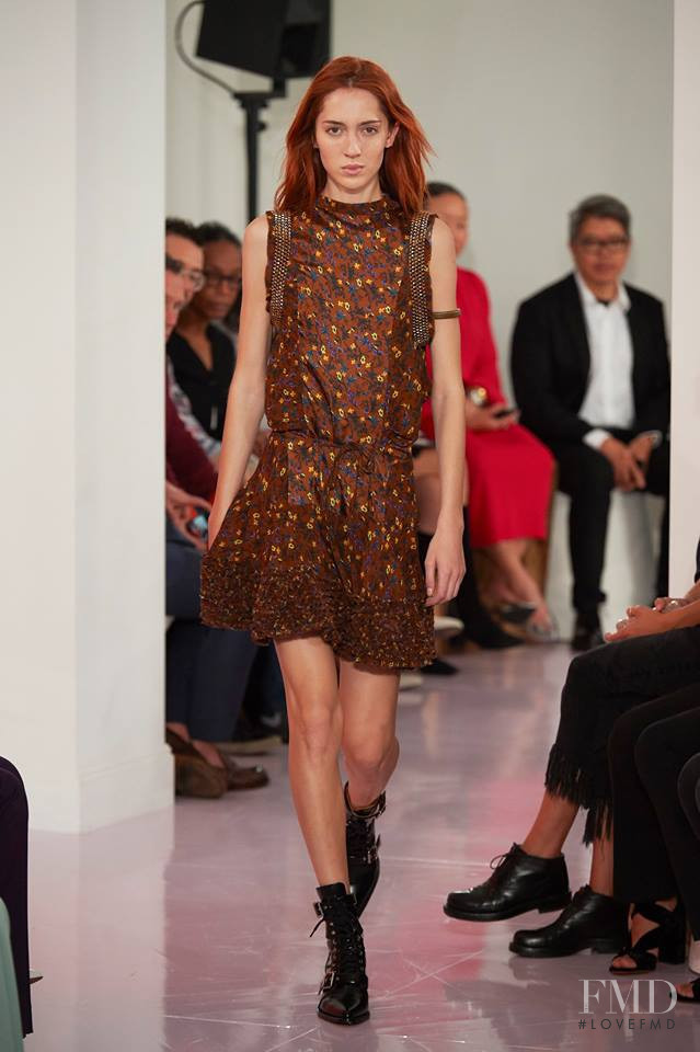 Teddy Quinlivan featured in  the Chloe fashion show for Spring/Summer 2018