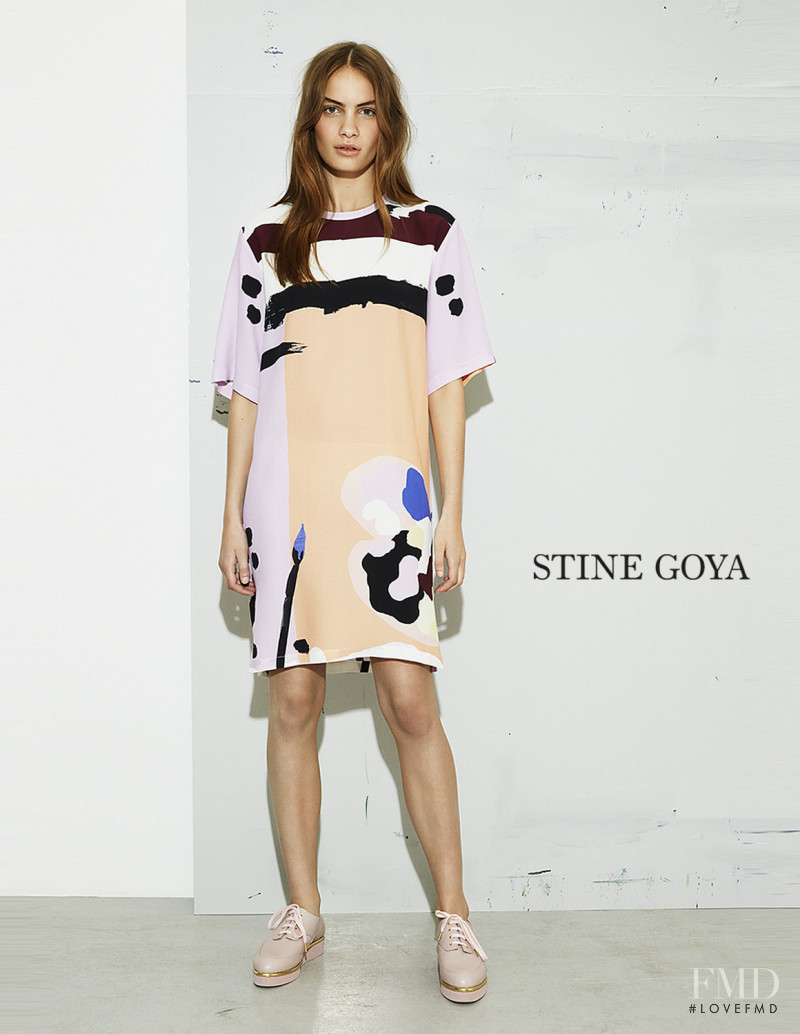 Nina Marker featured in  the Stine Goya lookbook for Spring/Summer 2016