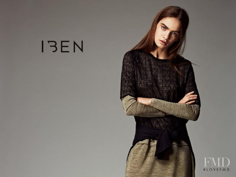 Nina Marker featured in  the Iben lookbook for Autumn/Winter 2017