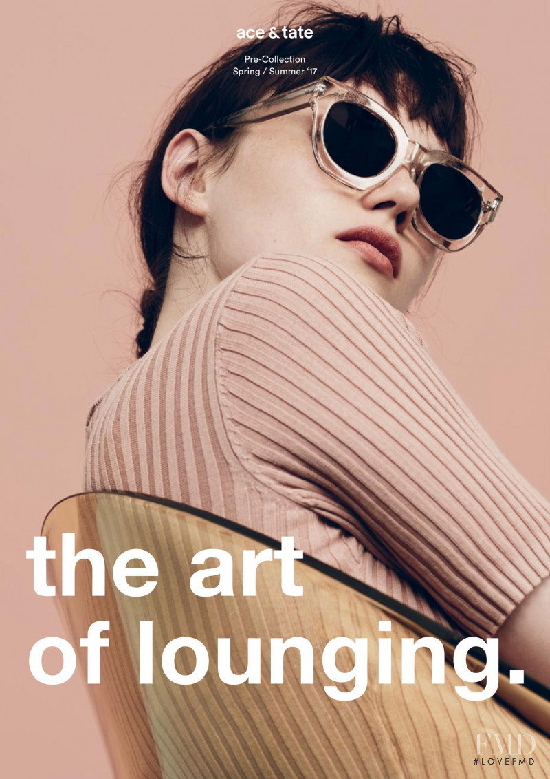 Anya Lyagoshina featured in  the Ace & Tate advertisement for Spring/Summer 2017