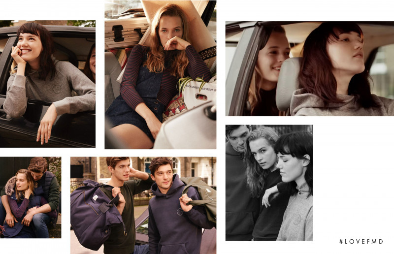 Anya Lyagoshina featured in  the Jack Wills advertisement for Autumn/Winter 2016