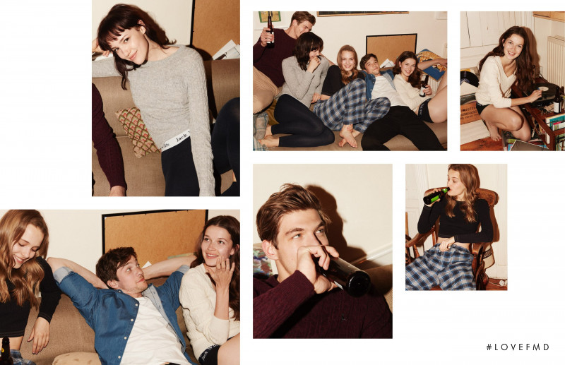 Anya Lyagoshina featured in  the Jack Wills advertisement for Autumn/Winter 2016