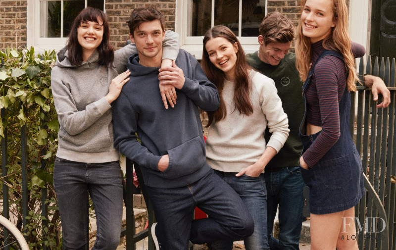 Anya Lyagoshina featured in  the Jack Wills advertisement for Autumn/Winter 2016
