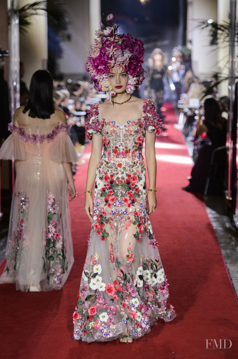 Sasha Kichigina featured in  the Dolce & Gabbana The Secret Show fashion show for Spring/Summer 2018