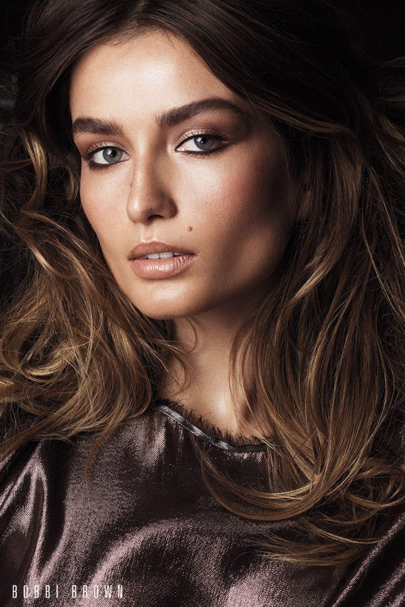 Andreea Diaconu featured in  the Bobbi Brown advertisement for Autumn/Winter 2017