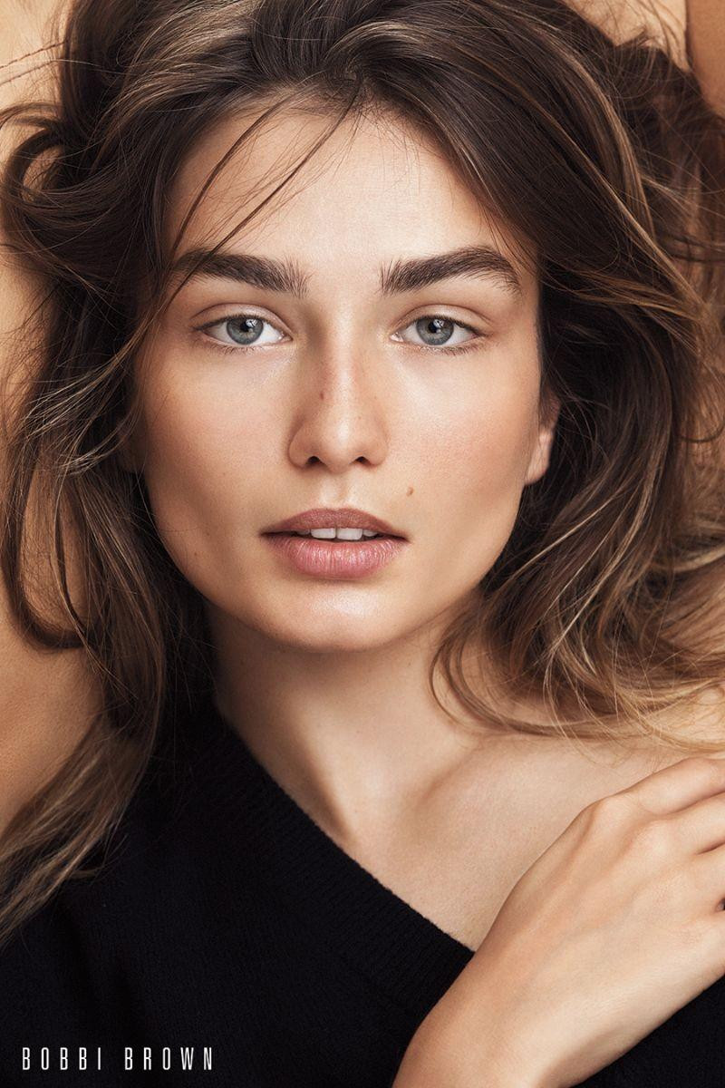 Andreea Diaconu featured in  the Bobbi Brown advertisement for Autumn/Winter 2017