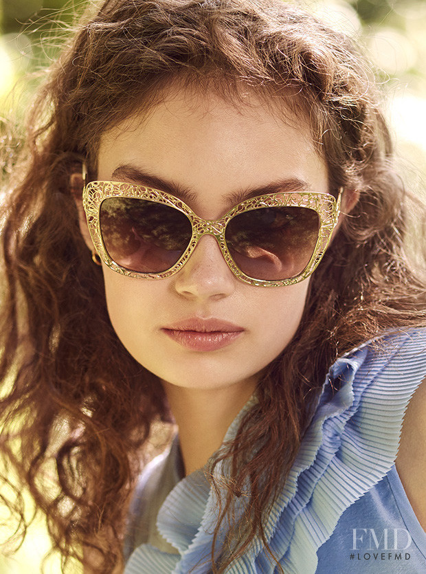 Sasha Kichigina featured in  the Shopbop Sunglasses Trends for Spring lookbook for Spring/Summer 2017