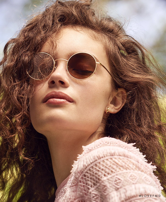 Sasha Kichigina featured in  the Shopbop Sunglasses Trends for Spring lookbook for Spring/Summer 2017