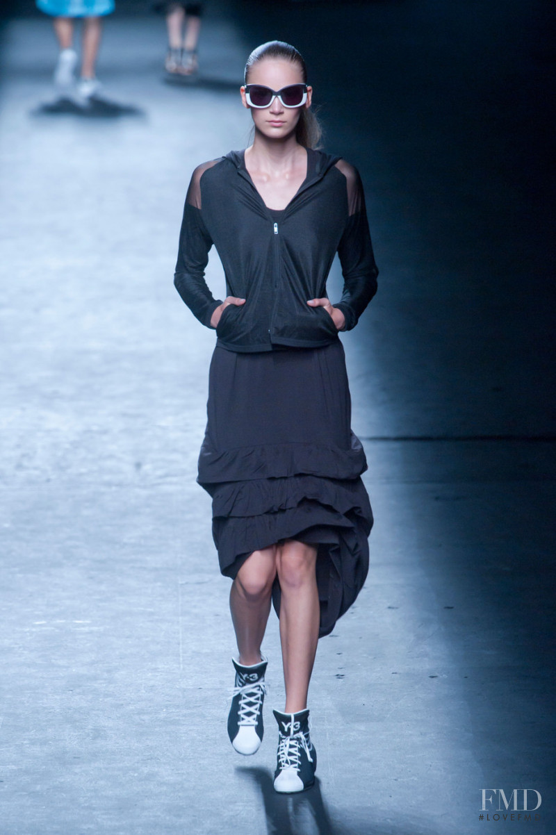 Nele Kenzler featured in  the Y-3 fashion show for Spring/Summer 2013