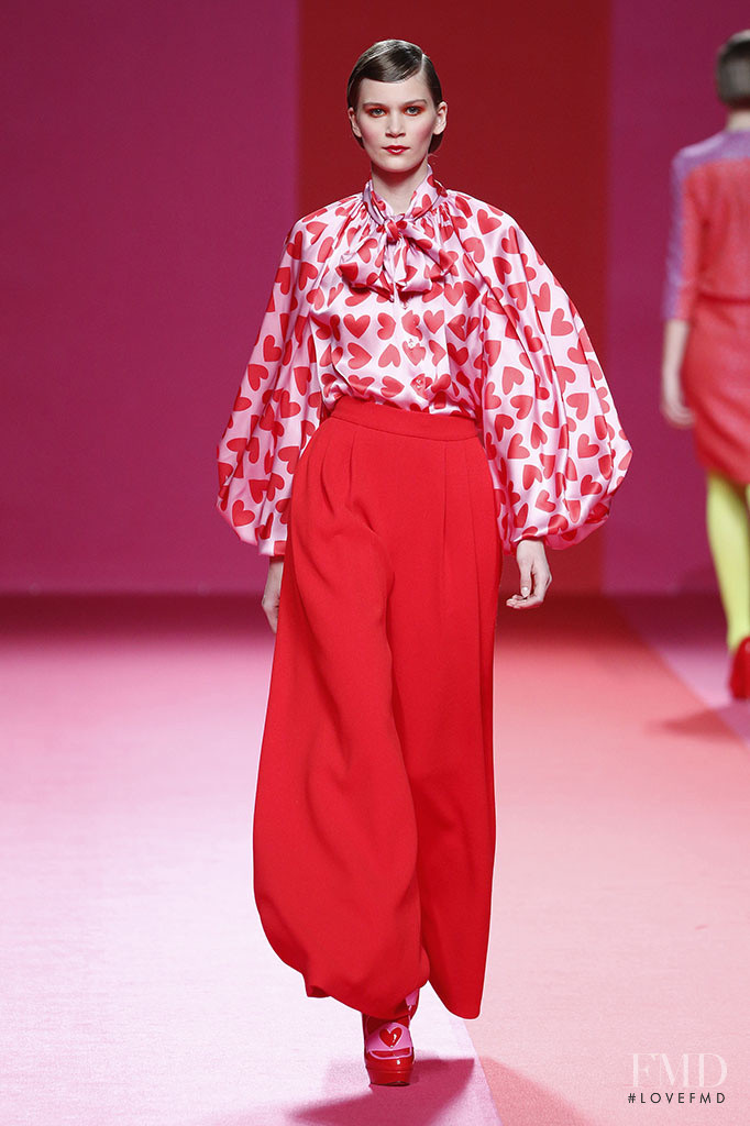 Nele Kenzler featured in  the Agatha Ruiz de la Prada fashion show for Autumn/Winter 2015