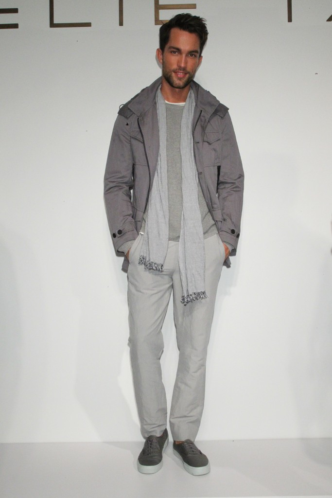 Tobias Sorensen featured in  the Elie Tahari fashion show for Spring/Summer 2014