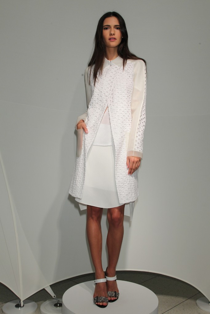 Iana Godnia featured in  the Elie Tahari fashion show for Spring/Summer 2014