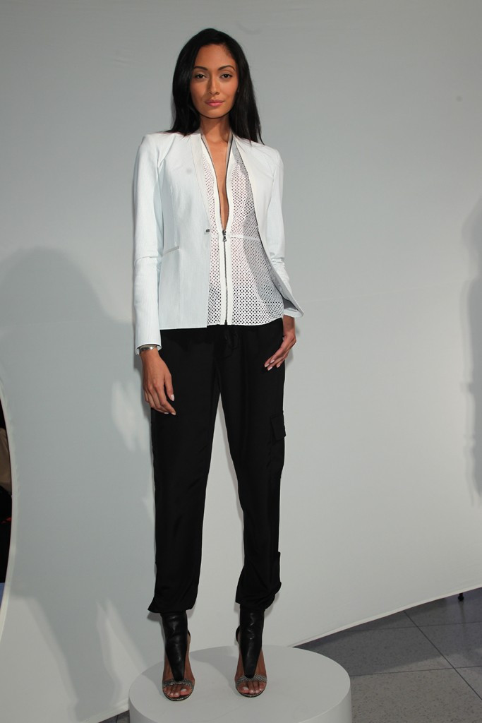 Leslie Mancia featured in  the Elie Tahari fashion show for Spring/Summer 2014