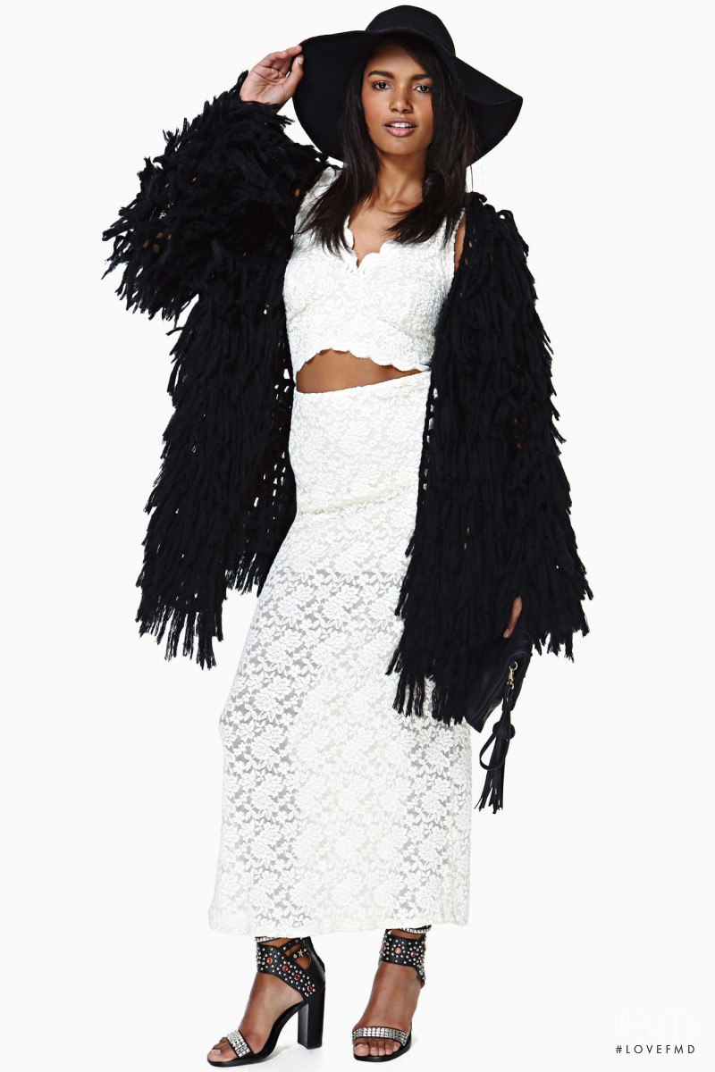 Nadia Araujo featured in  the Nasty Gal catalogue for Autumn/Winter 2013