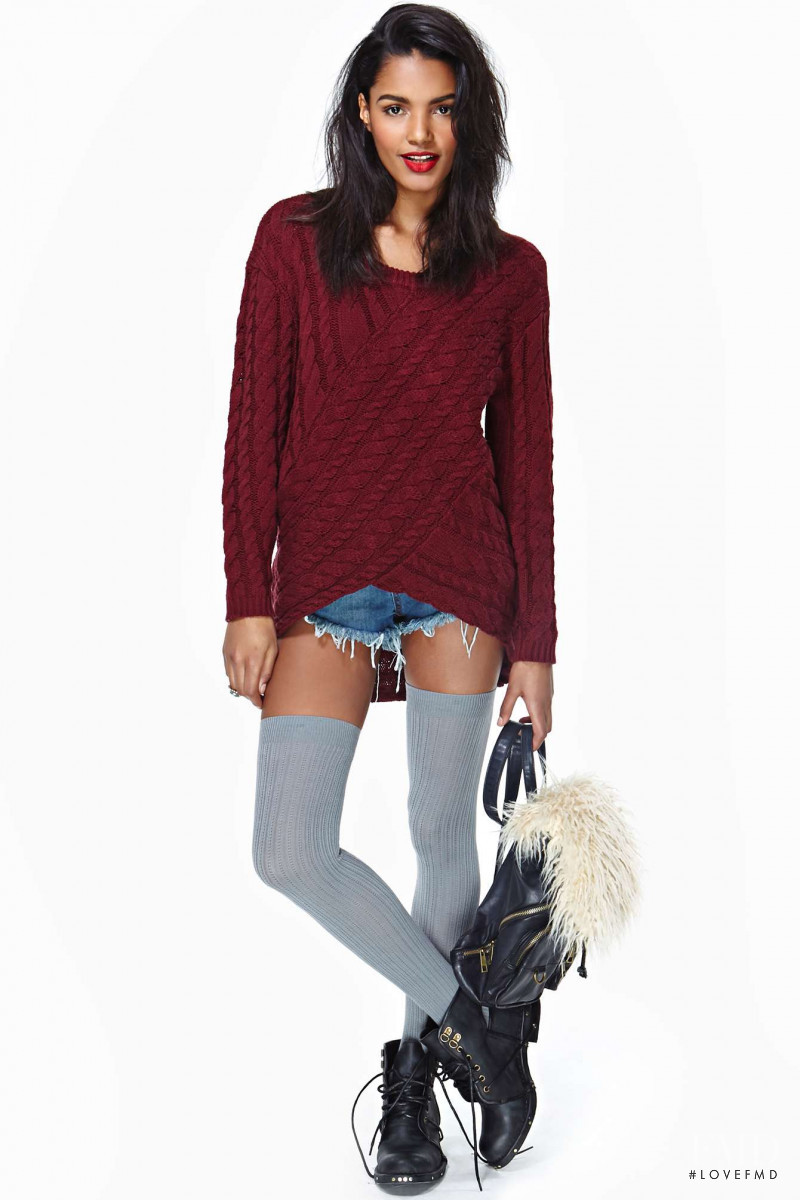 Nadia Araujo featured in  the Nasty Gal catalogue for Autumn/Winter 2013