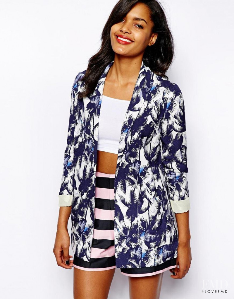 Nadia Araujo featured in  the ASOS catalogue for Summer 2014