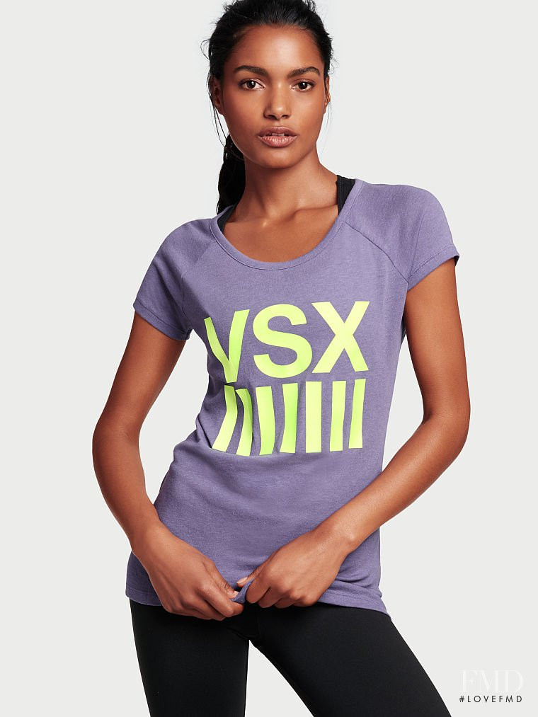 Nadia Araujo featured in  the Victoria\'s Secret VSX catalogue for Spring/Summer 2015