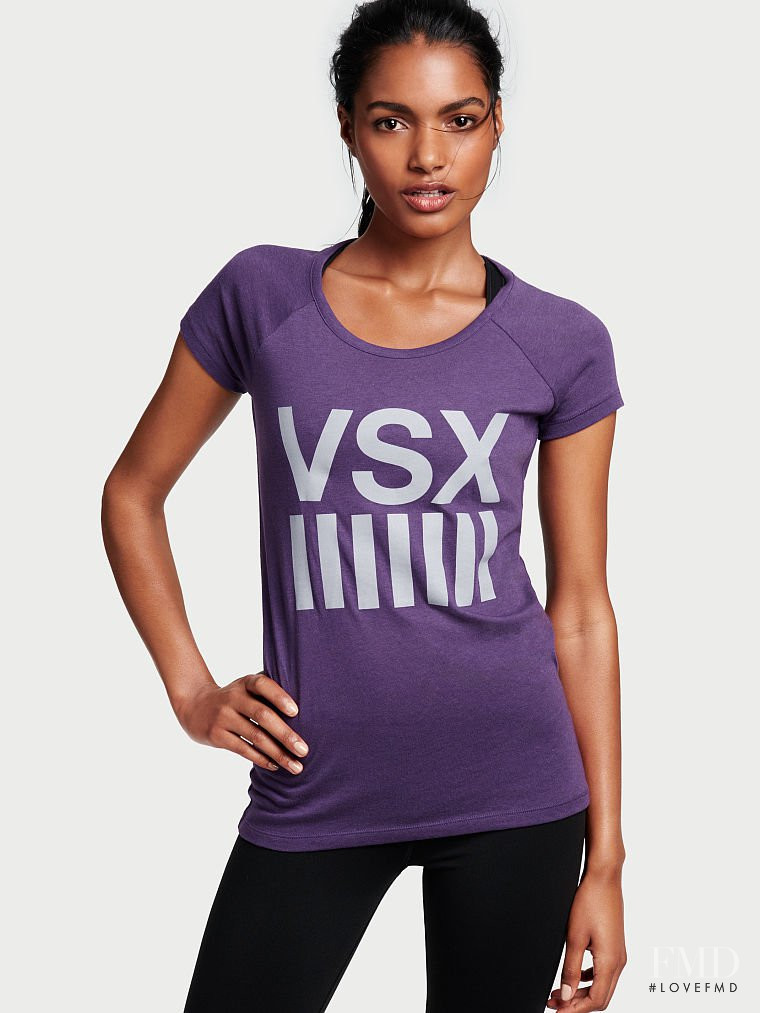 Nadia Araujo featured in  the Victoria\'s Secret VSX catalogue for Spring/Summer 2015