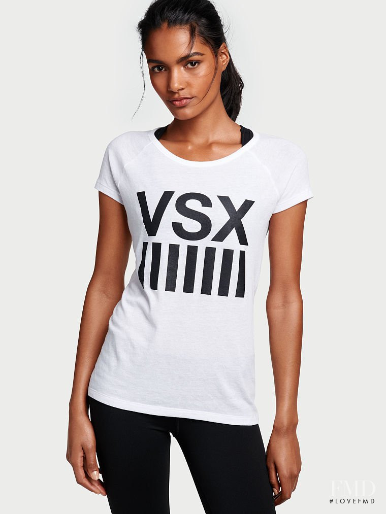 Nadia Araujo featured in  the Victoria\'s Secret VSX catalogue for Spring/Summer 2015