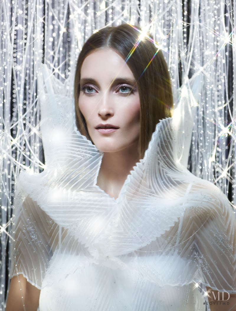 Iekeliene Stange featured in  the Space NK advertisement for Christmas 2015