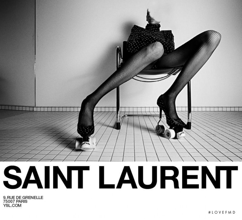 Hiandra Martinez featured in  the Saint Laurent advertisement for Autumn/Winter 2017