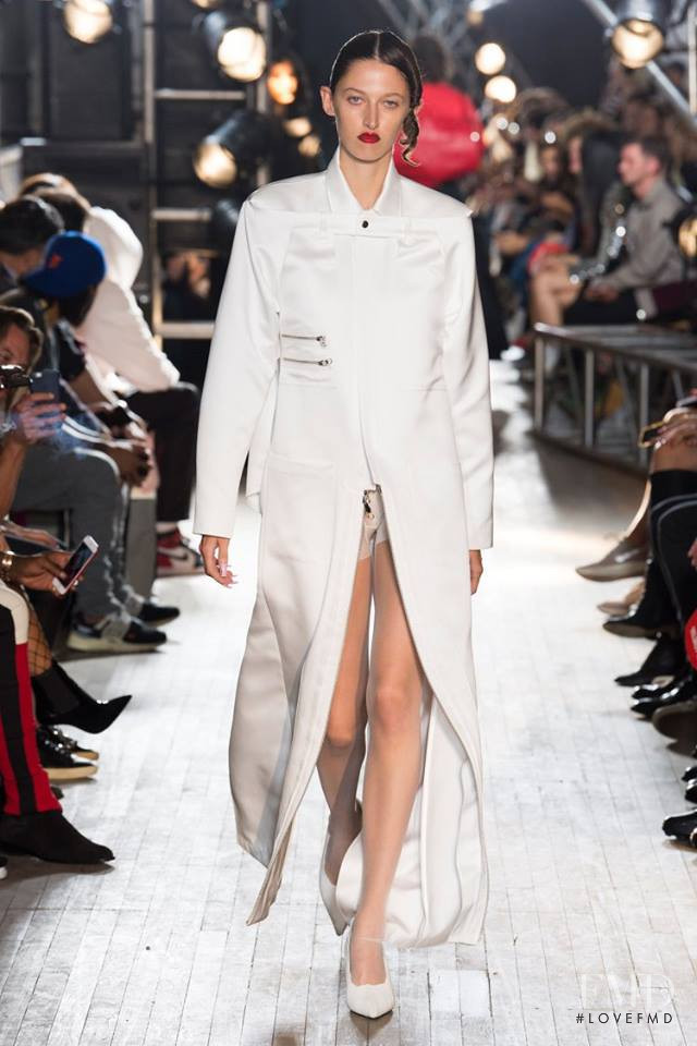 Amber Witcomb featured in  the Helmut Lang fashion show for Spring/Summer 2018