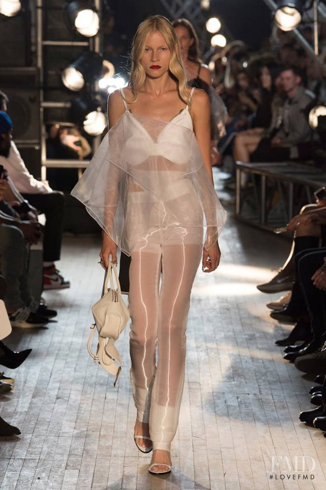 Zoe Louis featured in  the Helmut Lang fashion show for Spring/Summer 2018