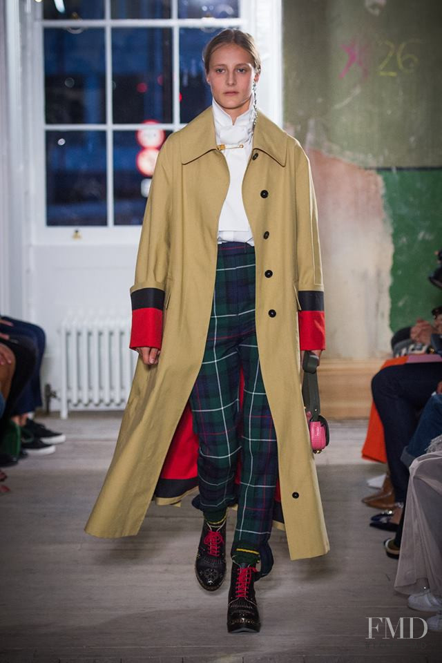 Olympia Campbell featured in  the Burberry fashion show for Spring/Summer 2018