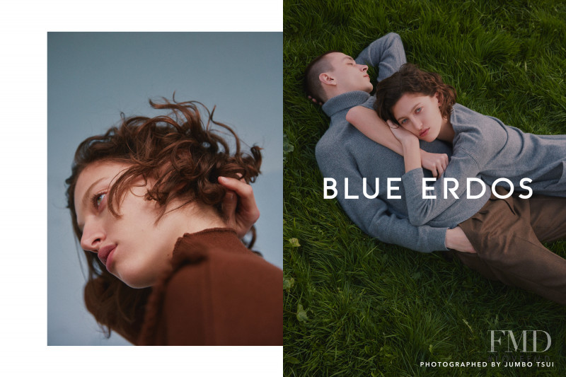 Amber Witcomb featured in  the Blue Erdos advertisement for Autumn/Winter 2017