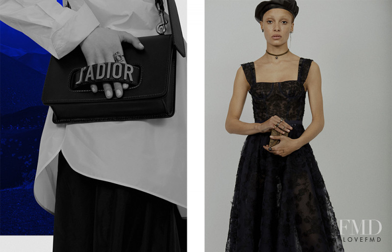 Adwoa Aboah featured in  the Christian Dior Accessories advertisement for Autumn/Winter 2017