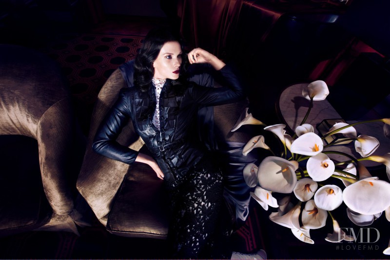 Anne Vyalitsyna featured in  the Elie Tahari advertisement for Autumn/Winter 2011