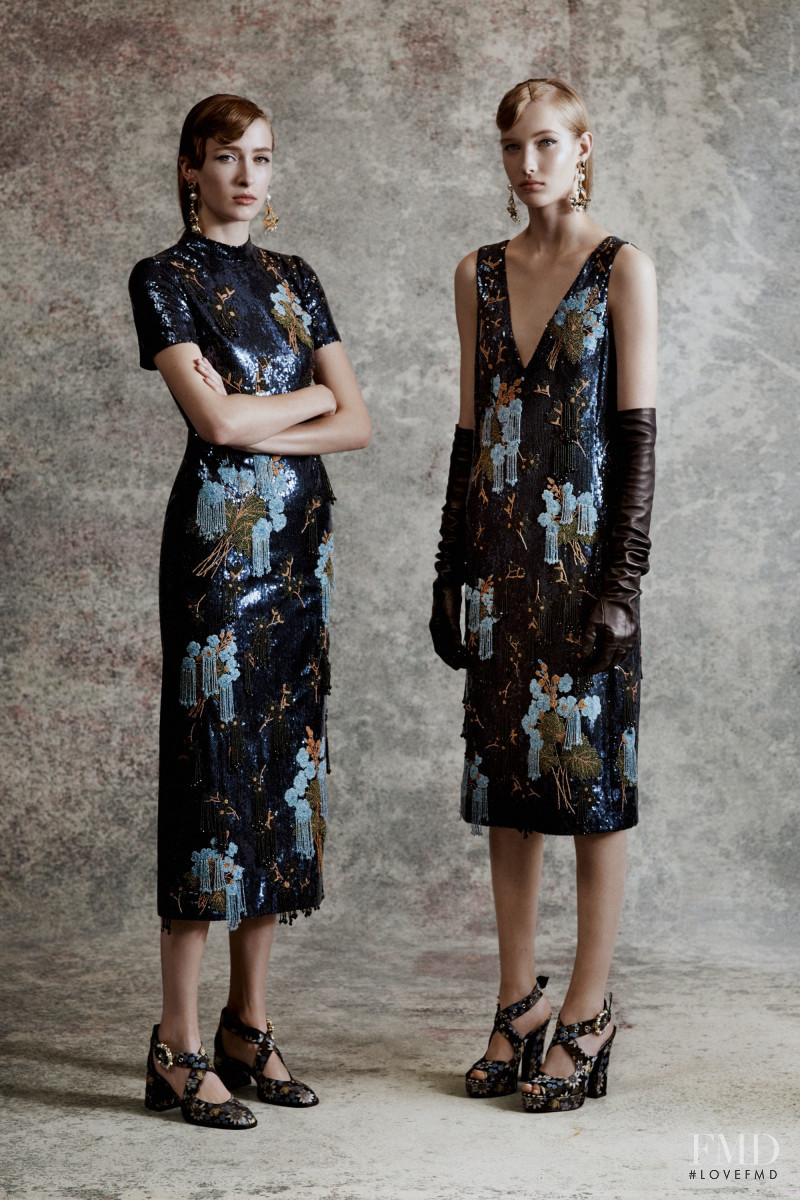 Kateryna Zub featured in  the Erdem lookbook for Resort 2018