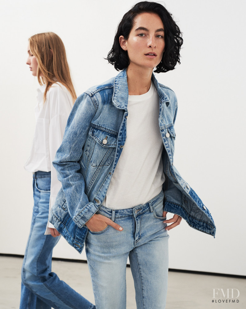 Kateryna Zub featured in  the Mango Denim lookbook for Fall 2017