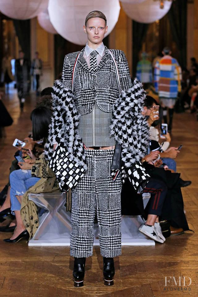 Elza Luijendijk Matiz featured in  the Thom Browne fashion show for Spring/Summer 2018