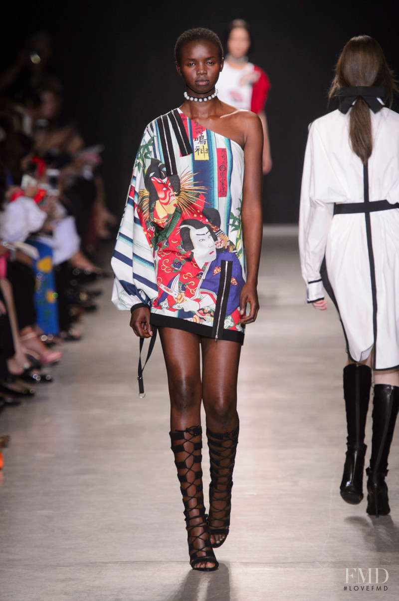 Akiima Ajak featured in  the Andrew Gn fashion show for Spring/Summer 2018