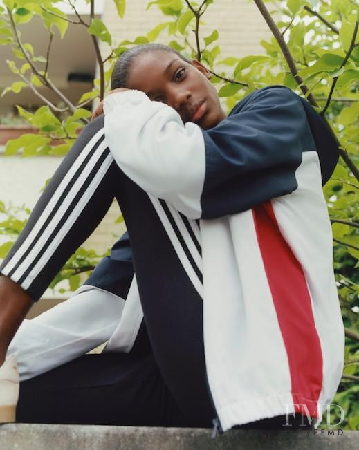 Elibeidy Dani featured in  the Topshop x Adidas Originals lookbook for Spring/Summer 2017