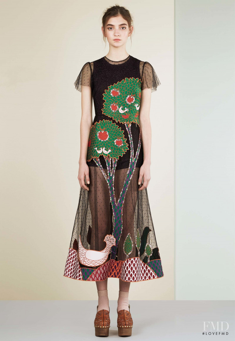 Yuliia Ratner featured in  the RED Valentino lookbook for Resort 2017