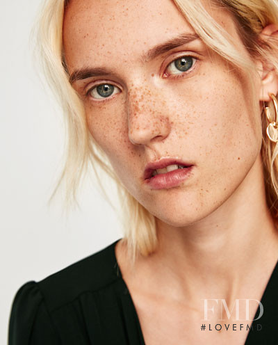 Harleth Kuusik featured in  the Zara catalogue for Fall 2017